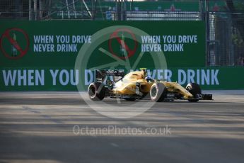 World © Octane Photographic Ltd. Renault Sport F1 Team RS16 – Jolyon Palmer. Friday 16th September 2016, F1 Singapore GP Practice 1, Marina Bay Circuit, Singapore. Digital Ref :