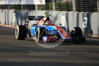 World © Octane Photographic Ltd. Manor Racing MRT05 – Esteban Ocon. Friday 16th September 2016, F1 Singapore GP Practice 1, Marina Bay Circuit, Singapore. Digital Ref :