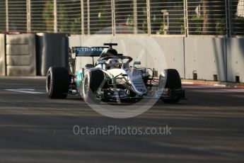 World © Octane Photographic Ltd. Mercedes AMG Petronas W07 Hybrid with Halo – Lewis Hamilton. Friday 16th September 2016, F1 Singapore GP Practice 1, Marina Bay Circuit, Singapore. Digital Ref :