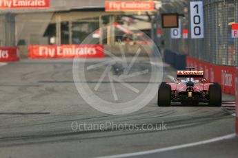 World © Octane Photographic Ltd. Scuderia Ferrari SF16-H – Sebastian Vettel. Friday 16th September 2016, F1 Singapore GP Practice 1, Marina Bay Circuit, Singapore. Digital Ref :