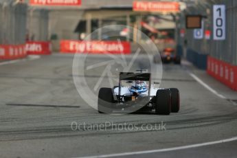 World © Octane Photographic Ltd. Williams Martini Racing, Williams Mercedes FW38 – Valtteri Bottas. Friday 16th September 2016, F1 Singapore GP Practice 1, Marina Bay Circuit, Singapore. Digital Ref :