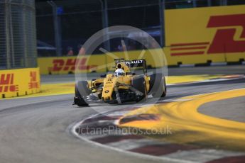 World © Octane Photographic Ltd. Renault Sport F1 Team RS16 - Kevin Magnussen. Friday 16th September 2016, F1 Singapore GP Practice 1, Marina Bay Circuit, Singapore. Digital Ref :