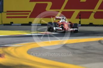 World © Octane Photographic Ltd. Scuderia Ferrari SF16-H – Sebastian Vettel. Friday 16th September 2016, F1 Singapore GP Practice 1, Marina Bay Circuit, Singapore. Digital Ref :
