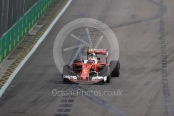 World © Octane Photographic Ltd. Scuderia Ferrari SF16-H – Kimi Raikkonen. Friday 16th September 2016, F1 Singapore GP Practice 1, Marina Bay Circuit, Singapore. Digital Ref :