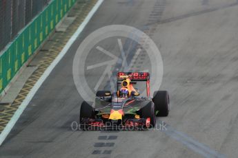 World © Octane Photographic Ltd. Red Bull Racing RB12 – Max Verstappen. Friday 16th September 2016, F1 Singapore GP Practice 1, Marina Bay Circuit, Singapore. Digital Ref :