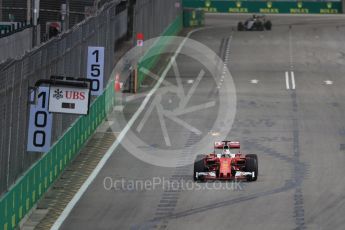 World © Octane Photographic Ltd. Scuderia Ferrari SF16-H – Sebastian Vettel. Friday 16th September 2016, F1 Singapore GP Practice 1, Marina Bay Circuit, Singapore. Digital Ref :