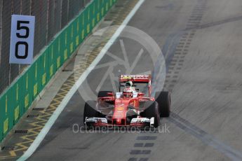 World © Octane Photographic Ltd. Scuderia Ferrari SF16-H – Kimi Raikkonen. Friday 16th September 2016, F1 Singapore GP Practice 1, Marina Bay Circuit, Singapore. Digital Ref :