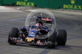 World © Octane Photographic Ltd. Scuderia Toro Rosso STR11 – Daniil Kvyat. Friday 16th September 2016, F1 Singapore GP Practice 1, Marina Bay Circuit, Singapore. Digital Ref :