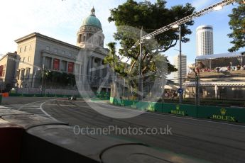 World © Octane Photographic Ltd. Sahara Force India VJM09 - Nico Hulkenberg. Friday 16th September 2016, F1 Singapore GP Practice 1, Marina Bay Circuit, Singapore. Digital Ref : 1716LB2D8506