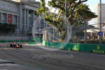 World © Octane Photographic Ltd. Red Bull Racing RB12 – Max Verstappen. Friday 16th September 2016, F1 Singapore GP Practice 1, Marina Bay Circuit, Singapore. Digital Ref : 1716LB2D8516