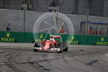 World © Octane Photographic Ltd. Scuderia Ferrari SF16-H – Kimi Raikkonen. Friday 16th September 2016, F1 Singapore GP Practice 1, Marina Bay Circuit, Singapore. Digital Ref : 1716LB2D8649