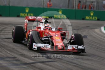 World © Octane Photographic Ltd. Scuderia Ferrari SF16-H – Kimi Raikkonen. Friday 16th September 2016, F1 Singapore GP Practice 1, Marina Bay Circuit, Singapore. Digital Ref : 1716LB2D8655