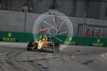 World © Octane Photographic Ltd. Renault Sport F1 Team RS16 – Jolyon Palmer. Friday 16th September 2016, F1 Singapore GP Practice 1, Marina Bay Circuit, Singapore. Digital Ref :