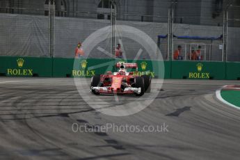 World © Octane Photographic Ltd. Scuderia Ferrari SF16-H – Kimi Raikkonen. Friday 16th September 2016, F1 Singapore GP Practice 1, Marina Bay Circuit, Singapore. Digital Ref :