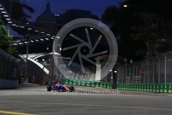 World © Octane Photographic Ltd. Manor Racing MRT05 - Pascal Wehrlein. Friday 16th September 2016, F1 Singapore GP Practice 1, Marina Bay Circuit, Singapore. Digital Ref :