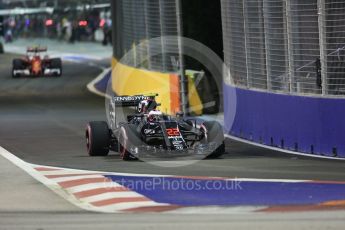 World © Octane Photographic Ltd. McLaren Honda MP4-31 – Jenson Button. Friday 16th September 2016, F1 Singapore GP Practice 2, Marina Bay Circuit, Singapore. Digital Ref : World © Octane Photographic Ltd. McLaren Honda MP4-31 – Jenson Button. Friday 16th September 2016, F1 Singapore GP Practice 2, Marina Bay Circuit, Singapore. Digital Ref :