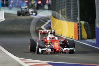 World © Octane Photographic Ltd. Scuderia Ferrari SF16-H – Kimi Raikkonen. Friday 16th September 2016, F1 Singapore GP Practice 2, Marina Bay Circuit, Singapore. Digital Ref : 1717CB5D4675