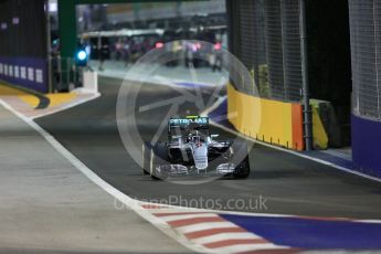 World © Octane Photographic Ltd. Mercedes AMG Petronas W07 Hybrid – Nico Rosberg. Friday 16th September 2016, F1 Singapore GP Practice 2, Marina Bay Circuit, Singapore. Digital Ref : 1717CB5D4709