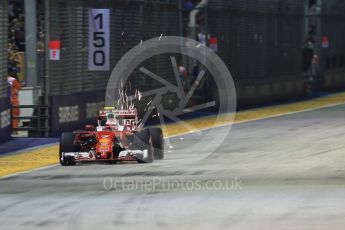 World © Octane Photographic Ltd. Scuderia Ferrari SF16-H – Kimi Raikkonen. Friday 16th September 2016, F1 Singapore GP Practice 2, Marina Bay Circuit, Singapore. Digital Ref : 1717CB5D4824