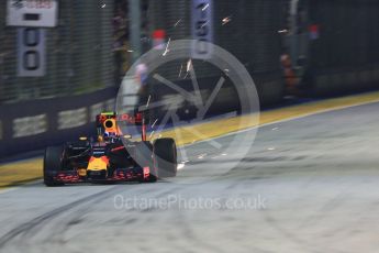 World © Octane Photographic Ltd. Red Bull Racing RB12 – Max Verstappen. Friday 16th September 2016, F1 Singapore GP Practice 2, Marina Bay Circuit, Singapore. Digital Ref : 1717CB5D5011