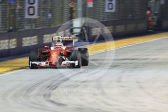 World © Octane Photographic Ltd. Scuderia Ferrari SF16-H – Kimi Raikkonen. Friday 16th September 2016, F1 Singapore GP Practice 2, Marina Bay Circuit, Singapore. Digital Ref : 1717CB5D5072