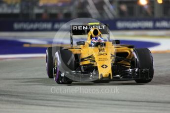 World © Octane Photographic Ltd. Renault Sport F1 Team RS16 – Jolyon Palmer. Friday 16th September 2016, F1 Singapore GP Practice 2, Marina Bay Circuit, Singapore. Digital Ref : 1717CB5D5218