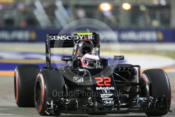 World © Octane Photographic Ltd. McLaren Honda MP4-31 – Jenson Button. Friday 16th September 2016, F1 Singapore GP Practice 2, Marina Bay Circuit, Singapore. Digital Ref : 1717CB5D5233