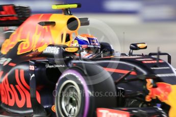 World © Octane Photographic Ltd. Red Bull Racing RB12 – Max Verstappen. Friday 16th September 2016, F1 Singapore GP Practice 2, Marina Bay Circuit, Singapore. Digital Ref : 1717CB5D5461