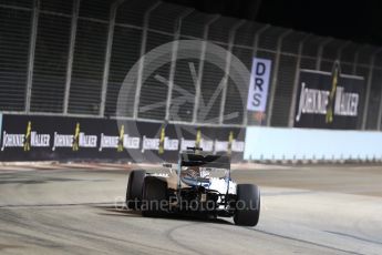 World © Octane Photographic Ltd. Williams Martini Racing, Williams Mercedes FW38 – Felipe Massa. Friday 16th September 2016, F1 Singapore GP Practice 2, Marina Bay Circuit, Singapore. Digital Ref : 1717LB1D0055