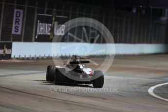 World © Octane Photographic Ltd. Haas F1 Team VF-16 – Romain Grosjean. Friday 16th September 2016, F1 Singapore GP Practice 2, Marina Bay Circuit, Singapore. Digital Ref : 1717LB1D0095