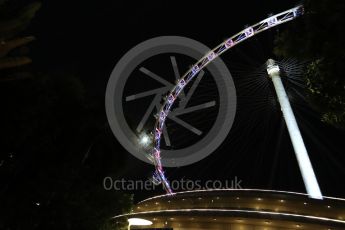 World © Octane Photographic Ltd. Singapore Flyer. Friday 16th September 2016, F1 Singapore GP Practice 2, Marina Bay Circuit, Singapore. Digital Ref : 1717LB1D9940