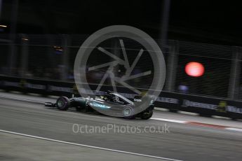 World © Octane Photographic Ltd. Mercedes AMG Petronas W07 Hybrid – Lewis Hamilton. Friday 16th September 2016, F1 Singapore GP Practice 2, Marina Bay Circuit, Singapore. Digital Ref : 1717LB2D9712