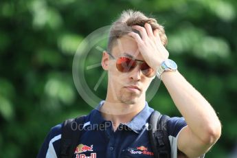 World © Octane Photographic Ltd. Scuderia Toro Rosso STR11 – Daniil Kvyat. Friday 16th September 2016, F1 Singapore GP Paddock, Marina Bay Circuit, Singapore. Digital Ref : 1715CB1D5554