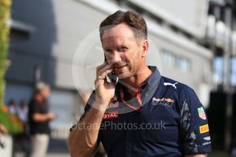 World © Octane Photographic Ltd. Red Bull Racing Team Principal – Christian Horner. Friday 16th September 2016, F1 Singapore GP Paddock, Marina Bay Circuit, Singapore. Digital Ref :1715CB1D5630