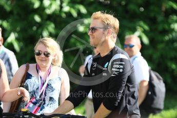 World © Octane Photographic Ltd. Mercedes AMG Petronas W07 Hybrid – Nico Rosberg. Friday 16th September 2016, F1 Singapore GP Paddock, Marina Bay Circuit, Singapore. Digital Ref :1715CB1D5636