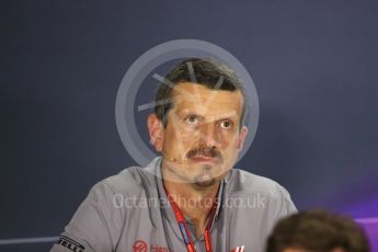 World © Octane Photographic Ltd. F1 Singapore GP FIA Personnel Press Conference, Marina Bay Circuit, Singapore. Friday 16th September 2016. Guenther Steiner – Team Principal Haas F1 Team. Digital Ref : 1718LB1D0193