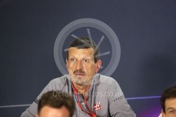 World © Octane Photographic Ltd. F1 Singapore GP FIA Personnel Press Conference, Marina Bay Circuit, Singapore. Friday 16th September 2016. Guenther Steiner – Team Principal Haas F1 Team. Digital Ref : 1718LB1D0223