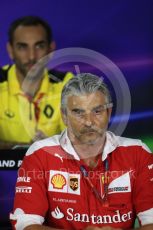 World © Octane Photographic Ltd. F1 Singapore GP FIA Personnel Press Conference, Marina Bay Circuit, Singapore. Friday 16th September 2016. Maurizio Arrivabene – Team Principal Scuderia Ferrari. Digital Ref : 1718LB1D0263