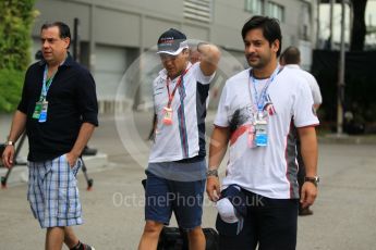 World © Octane Photographic Ltd. Williams Martini Racing, Williams Mercedes – Felipe Massa. Saturday 17th September 2016, F1 Singapore GP Paddock, Marina Bay Circuit, Singapore. Digital Ref : 1719CB1D6162
