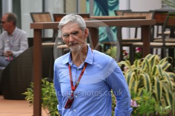 World © Octane Photographic Ltd. Damon Hill. Saturday 17th September 2016, F1 Singapore GP Paddock, Marina Bay Circuit, Singapore. Digital Ref : 1719CB5D5503