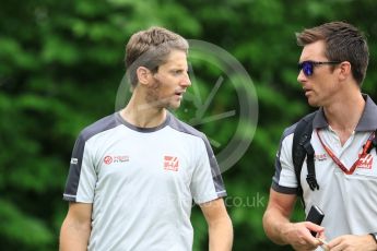 World © Octane Photographic Ltd. Haas F1 Team VF-16 – Romain Grosjean. Saturday 17th September 2016, F1 Singapore GP Paddock, Marina Bay Circuit, Singapore. Digital Ref : 1719CB5D5633