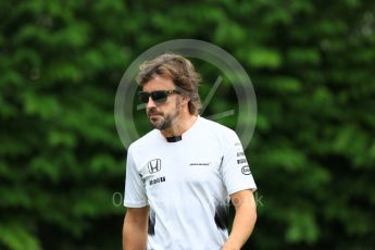 World © Octane Photographic Ltd. McLaren Honda MP4-31 – Fernando Alonso. Saturday 17th September 2016, F1 Singapore GP Paddock, Marina Bay Circuit, Singapore. Digital Ref : 1719CB5D5665