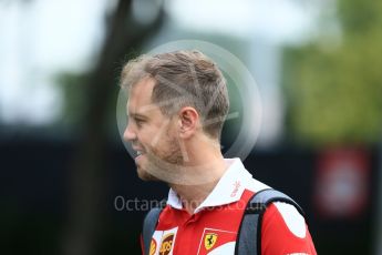 World © Octane Photographic Ltd. Scuderia Ferrari SF16-H – Sebastian Vettel. Saturday 17th September 2016, F1 Singapore GP Paddock, Marina Bay Circuit, Singapore. Digital Ref : 1719CB5D5716