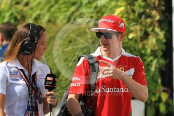 World © Octane Photographic Ltd. Scuderia Ferrari SF16-H – Kimi Raikkonen. Sunday 18th September 2016, F1 Singapore GP Paddock, Marina Bay Circuit, Singapore. Digital Ref : 1722CB1D7072