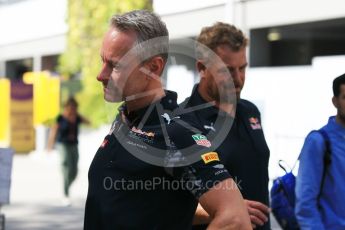 World © Octane Photographic Ltd. Red Bull Racing Race Team Manager - Jonathan Wheatley . Sunday 18th September 2016, F1 Singapore GP Paddock, Marina Bay Circuit, Singapore. Digital Ref : 1722CB1D7109