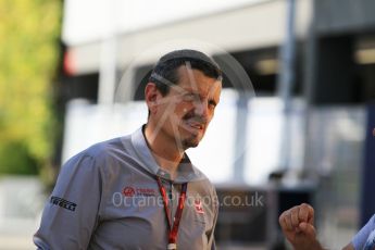 World © Octane Photographic Ltd. Haas F1 Team, Team Principal - Guenther Steiner. Sunday 18th September 2016, F1 Singapore GP Paddock, Marina Bay Circuit, Singapore. Digital Ref : 1722CB1D7224