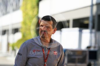 World © Octane Photographic Ltd. Haas F1 Team, Team Principal - Guenther Steiner. Sunday 18th September 2016, F1 Singapore GP Paddock, Marina Bay Circuit, Singapore. Digital Ref : 1722CB1D7240