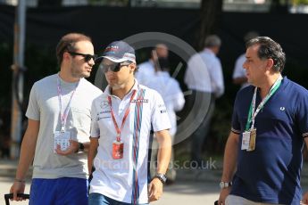 World © Octane Photographic Ltd. Williams Martini Racing, Williams Mercedes FW38 – Felipe Massa. Sunday 18th September 2016, F1 Singapore GP Paddock, Marina Bay Circuit, Singapore. Digital Ref : 1722CB1D7275