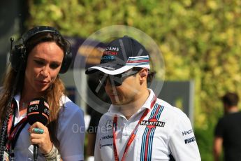 World © Octane Photographic Ltd. Williams Martini Racing, Williams Mercedes FW38 – Felipe Massa. Sunday 18th September 2016, F1 Singapore GP Paddock, Marina Bay Circuit, Singapore. Digital Ref : 1722CB1D7288