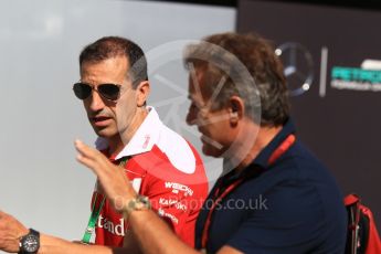 World © Octane Photographic Ltd. Scuderia Ferrari SF16-H – Marc Gene. Sunday 18th September 2016, F1 Singapore GP Paddock, Marina Bay Circuit, Singapore. Digital Ref : 1722CB1D7336